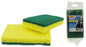 Éponges à récurer pour casseroles, jaunes, lot de 2, 11,5 x 6,5 x 2 cm