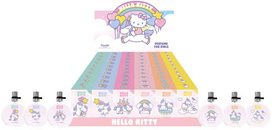 Parfum Hello Kitty 15 ml, présentoir licorne 60s