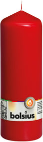 Bougie pilier 200 mm (H) x 68 mm (DM), rouge