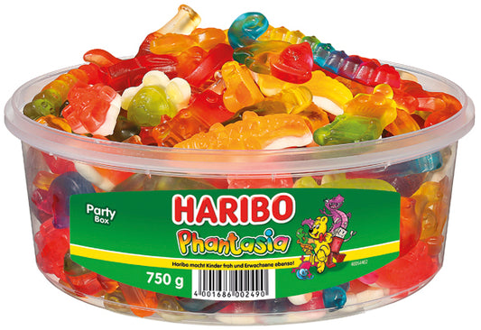 Boîte ronde de bonbons Haribo Phantasia 750g