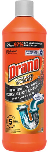 Gel Drano Power pour canalisations, 1000 ml (sans tuyau)