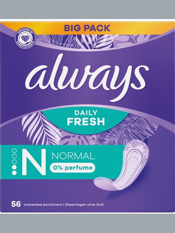 Protège-slips Always Daily Fresh Normal 56s