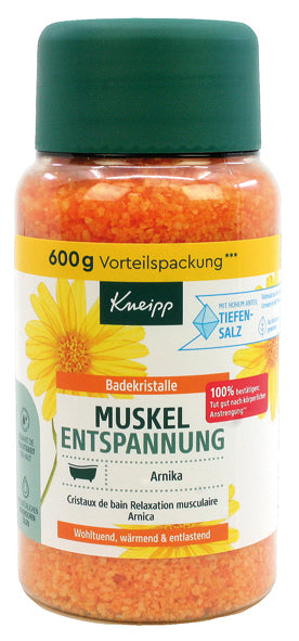 Cristaux de bain Kneipp 600 g pour la relaxation musculaire