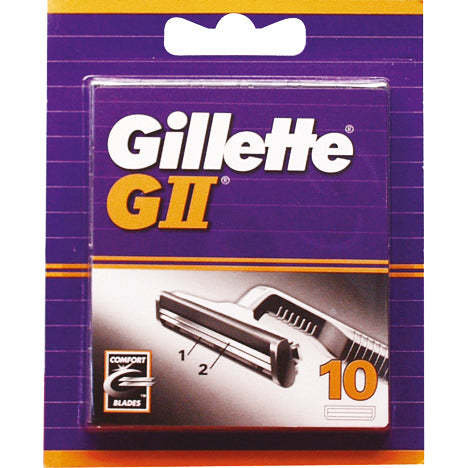 Lames Gillette G II, paquet de 10