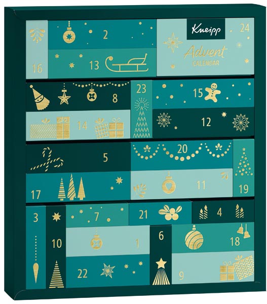 Calendrier de l'Avent Kneipp GP, 10 modèles assortis
