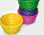 Panier en osier rond de 14 x 8 cm, couleurs assorties