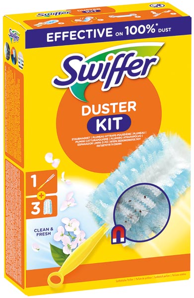 Kit de démarrage Swiffer (manche + 3 lingettes) avec Febreze