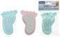 Brosse à ongles pour les pieds, 12 x 7,6 x 2,5 cm, 2 couleurs assorties