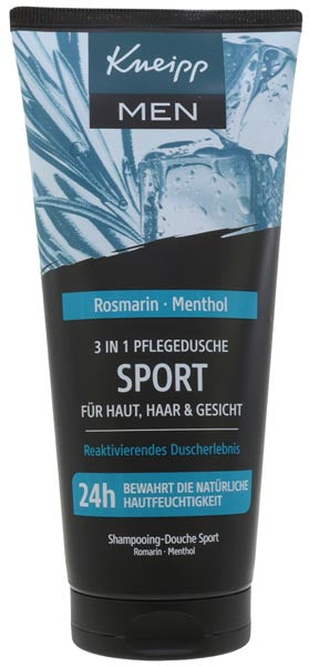 Kneipp Gel Douche Homme 3en1 200 ml Sport Romarin &