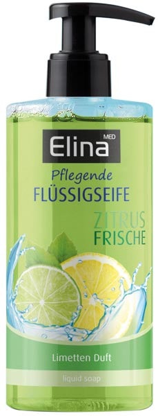 Savon liquide Elina 300 ml Agrumes Citron Vert Frais