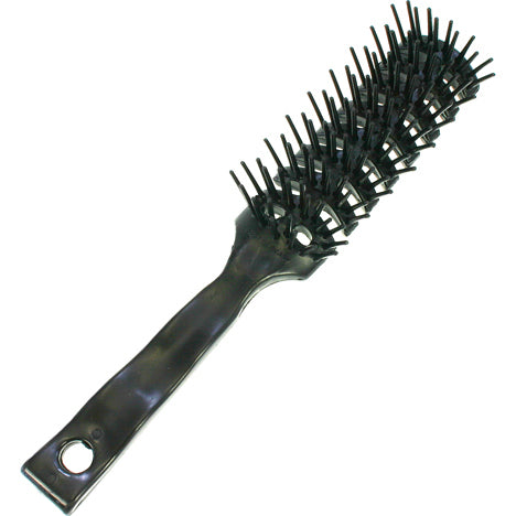 Brosse à cheveux squelette, noire, 21 x 3 x 2 cm