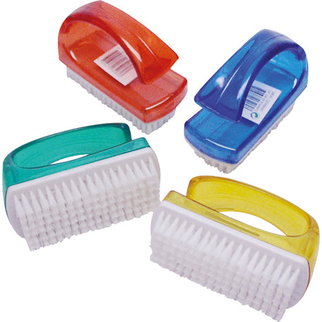 Brosse à mains, manche ouvert, couleurs tendance, 9 x 6 cm