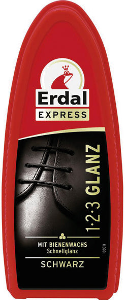 Éponge à chaussures ERDAL 1 2 3 Noir brillant