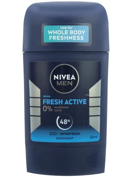Déodorant stick Nivea 50 ml, fraîcheur active pour hommes