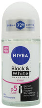 Déodorant roll-on Nivea 50 ml Noir et Blanc Invisible Transparent