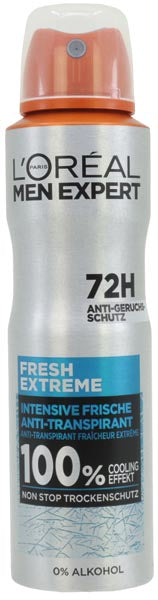 Déodorant spray L'Oréal Men Expert 150 ml Fraîcheur Extrême
