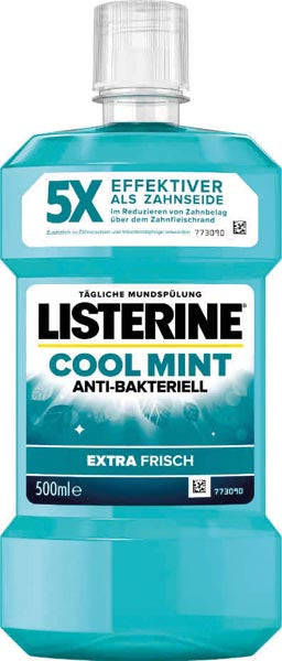 Bain de bouche Listerine 500 ml Menthe fraîche