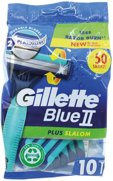 Gillette Blue II Plus Slalom 10s