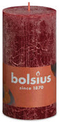 Bougie pilier RUSTIK 130x68 rouge ancien