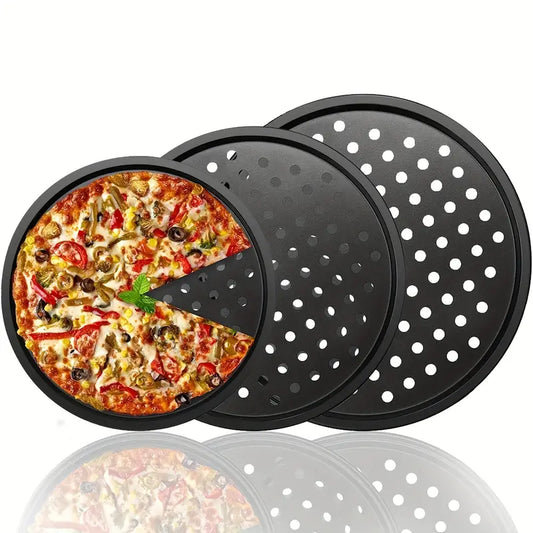 Plaque NOIRE pour pizza trous 35cm