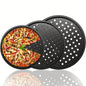 Plaque NOIRE pour pizza trous 35cm