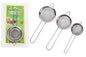 Passoires de cuisine en acier avec manche, lot de 3